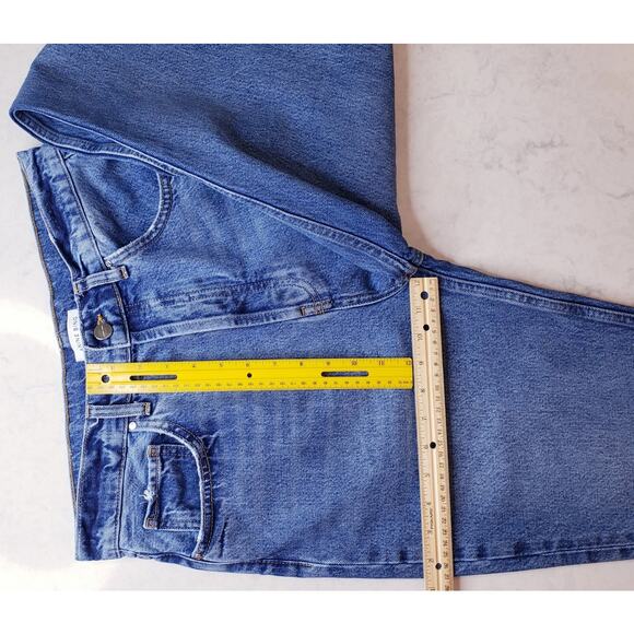 ANINE BING Sonya High Rise Straight Leg Jeans Raw Hem Women's Size 30 - Picture 14 of 16